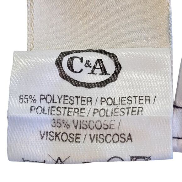 C&A Size 40 / Small Black Plaid Viscose Blend Bermuda Shorts Cuffs Pockets - Picture 9 of 10